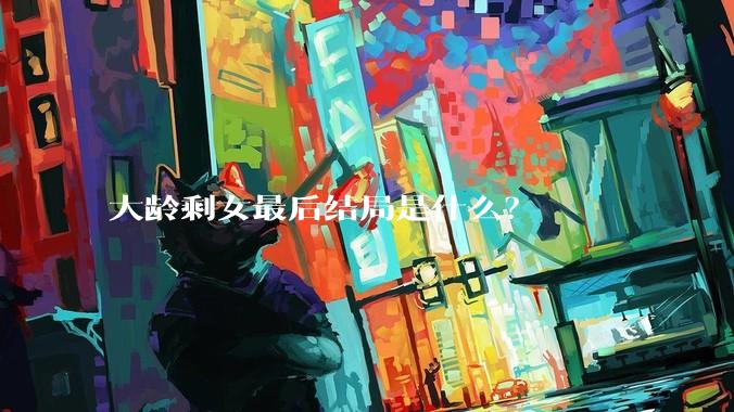 大龄剩女最后结局是什么？