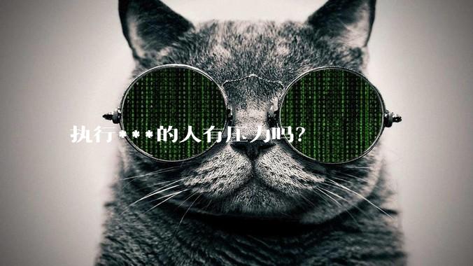 执行***的人有压力吗？