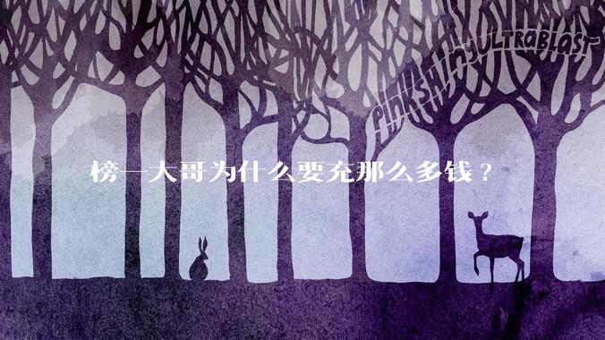 榜一大哥为什么要充那么多钱?